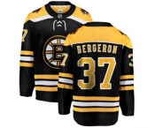 Boston Bruins #37 Patrice Bergeron Authentic Black Home Fanatics Branded Breakaway NHL Jersey