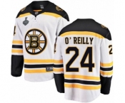 Men's Boston Bruins #24 Terry O'Reilly Authentic White Away Fanatics Branded Breakaway 2019 Stanley Cup Final Bound Hockey Jersey