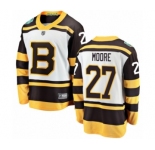 Men's Boston Bruins #27 John Moore White 2019 Winter Classic Fanatics Branded Breakaway NHL Jersey