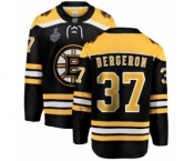 Men's Boston Bruins #37 Patrice Bergeron Authentic Black Home Fanatics Branded Breakaway 2019 Stanley Cup Final Bound Hockey Jersey