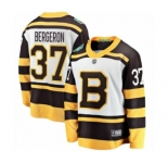 Men's Boston Bruins #37 Patrice Bergeron White 2019 Winter Classic Fanatics Branded Breakaway NHL Jersey