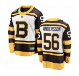Men's Boston Bruins #56 Axel Andersson White 2019 Winter Classic Fanatics Branded Breakaway NHL Jersey