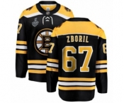 Men's Boston Bruins #67 Jakub Zboril Authentic Black Home Fanatics Branded Breakaway 2019 Stanley Cup Final Bound Hockey Jersey