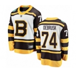 Men's Boston Bruins #74 Jake DeBrusk White 2019 Winter Classic Fanatics Branded Breakaway NHL Jersey