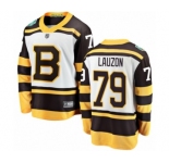 Men's Boston Bruins #79 Jeremy Lauzon White 2019 Winter Classic Fanatics Branded Breakaway NHL Jersey