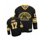 Men's Reebok Boston Bruins #17 Milan Lucic Authentic Black Third NHL Jersey