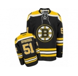 Men's Reebok Boston Bruins #51 Ryan Spooner Authentic Black Home NHL Jersey