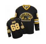 Men's Reebok Boston Bruins #68 Jaromir Jagr Authentic Black Third NHL Jersey