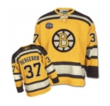 Reebok Boston Bruins #37 Patrice Bergeron Authentic Gold Winter Classic NHL Jersey