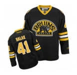 Reebok Boston Bruins #41 Jaroslav Halak Premier Black Third NHL Jersey
