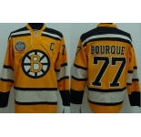 nhl boston bruins #77 bourque yellow [winter classic]
