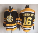nhl jerseys boston bruins #16 sanderson black[m&n][sanderson]