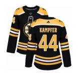 Women Adidas Boston Bruins #44 Steven Kampfer Authentic Black Home NHL Jersey