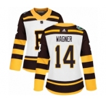 Women's Adidas Boston Bruins #14 Chris Wagner Authentic White 2019 Winter Classic NHL Jersey