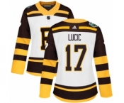 Women's Adidas Boston Bruins #17 Milan Lucic Authentic White 2019 Winter Classic NHL Jersey