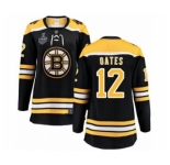 Women's Boston Bruins #12 Adam Oates Authentic Black Home Fanatics Branded Breakaway 2019 Stanley Cup Final Bound Hockey Jersey