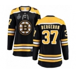 Women's Boston Bruins #37 Patrice Bergeron Authentic Black Home Fanatics Branded Breakaway 2019 Stanley Cup Final Bound Hockey Jersey