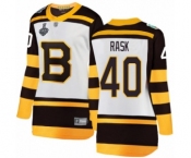 Women's Boston Bruins #40 Tuukka Rask White Winter Classic Fanatics Branded Breakaway 2019 Stanley Cup Final Bound Hockey Jersey