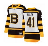 Women's Boston Bruins #41 Jaroslav Halak White 2019 Winter Classic Fanatics Branded Breakaway NHL Jersey