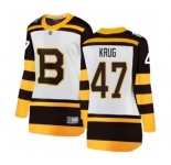 Women's Boston Bruins #47 Torey Krug White 2019 Winter Classic Fanatics Branded Breakaway NHL Jersey