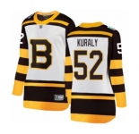 Women's Boston Bruins #52 Sean Kuraly White 2019 Winter Classic Fanatics Branded Breakaway NHL Jersey