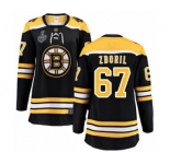 Women's Boston Bruins #67 Jakub Zboril Authentic Black Home Fanatics Branded Breakaway 2019 Stanley Cup Final Bound Hockey Jersey