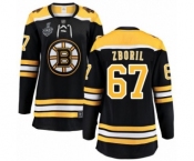 Women's Boston Bruins #67 Jakub Zboril Authentic Black Home Fanatics Branded Breakaway 2019 Stanley Cup Final Bound Hockey Jersey