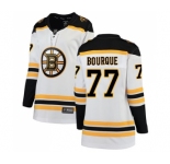 Women's Boston Bruins #77 Ray Bourque Authentic White Away Fanatics Branded Breakaway Hockey Jersey