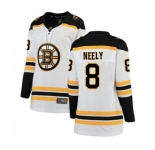 Women's Boston Bruins #8 Cam Neely Authentic White Away Fanatics Branded Breakaway Hockey Jersey