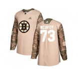 Youth Adidas Boston Bruins #73 Charlie McAvoy Camo Authentic 2017 Veterans Day Stitched NHL Jersey