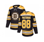 Youth Adidas Boston Bruins #88 David Pastrnak Black Home Authentic Stitched NHL Jersey