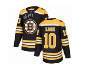 Youth Boston Bruins #10 Anders Bjork Authentic Black Home 2019 Stanley Cup Final Bound Hockey Jersey