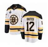 Youth Boston Bruins #12 Adam Oates Authentic White Away Fanatics Branded Breakaway 2019 Stanley Cup Final Bound Hockey Jersey