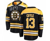 Youth Boston Bruins #13 Charlie Coyle Authentic Black Home Fanatics Branded Breakaway 2019 Stanley Cup Final Bound Hockey Jersey