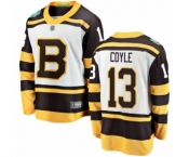 Youth Boston Bruins #13 Charlie Coyle White 2019 Winter Classic Fanatics Branded Breakaway Hockey Jersey