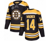 Youth Boston Bruins #14 Chris Wagner Authentic Black Home 2019 Stanley Cup Final Bound Hockey Jersey