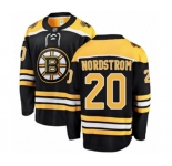 Youth Boston Bruins #20 Joakim Nordstrom Authentic Black Home Fanatics Branded Breakaway NHL Jersey
