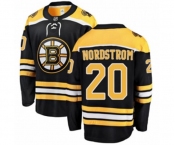 Youth Boston Bruins #20 Joakim Nordstrom Authentic Black Home Fanatics Branded Breakaway NHL Jersey