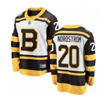 Youth Boston Bruins #20 Joakim Nordstrom White 2019 Winter Classic Fanatics Branded Breakaway NHL Jersey