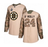 Youth Boston Bruins #24 Terry O'Reilly Authentic Camo Veterans Day Practice 2019 Stanley Cup Final Bound Hockey Jersey