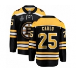 Youth Boston Bruins #25 Brandon Carlo Authentic Black Home Fanatics Branded Breakaway 2019 Stanley Cup Final Bound Hockey Jersey