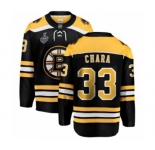 Youth Boston Bruins #33 Zdeno Chara Authentic Black Home Fanatics Branded Breakaway 2019 Stanley Cup Final Bound Hockey Jersey