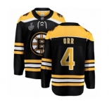 Youth Boston Bruins #4 Bobby Orr Authentic Black Home Fanatics Branded Breakaway 2019 Stanley Cup Final Bound Hockey Jersey