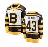 Youth Boston Bruins #43 Danton Heinen White 2019 Winter Classic Fanatics Branded Breakaway NHL Jersey