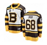 Youth Boston Bruins #68 Jaromir Jagr White Winter Classic Fanatics Branded Breakaway 2019 Stanley Cup Final Bound Hockey Jersey