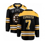 Youth Boston Bruins #7 Phil Esposito Authentic Black Home Fanatics Branded Breakaway 2019 Stanley Cup Final Bound Hockey Jersey