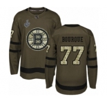 Youth Boston Bruins #77 Ray Bourque Authentic Green Salute to Service 2019 Stanley Cup Final Bound Hockey Jersey