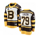Youth Boston Bruins #79 Jeremy Lauzon White Winter Classic Fanatics Branded Breakaway 2019 Stanley Cup Final Bound Hockey Jersey