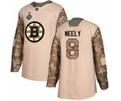 Youth Boston Bruins #8 Cam Neely Authentic Camo Veterans Day Practice 2019 Stanley Cup Final Bound Hockey Jersey