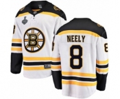 Youth Boston Bruins #8 Cam Neely Authentic White Away Fanatics Branded Breakaway 2019 Stanley Cup Final Bound Hockey Jersey